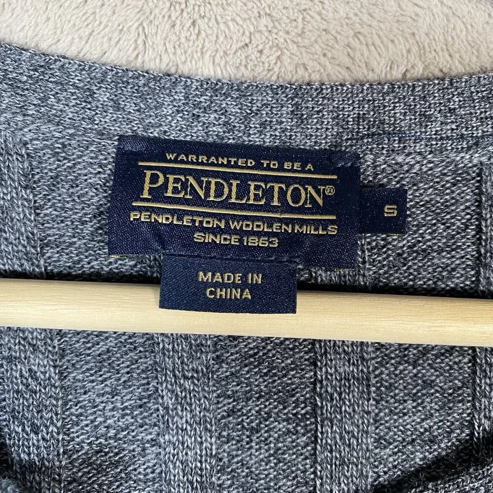 Pendleton 100% Merino Wool Sweater Womens S Long Sleeve Ribbed Lightweight Tunic - Picture 5 of 13